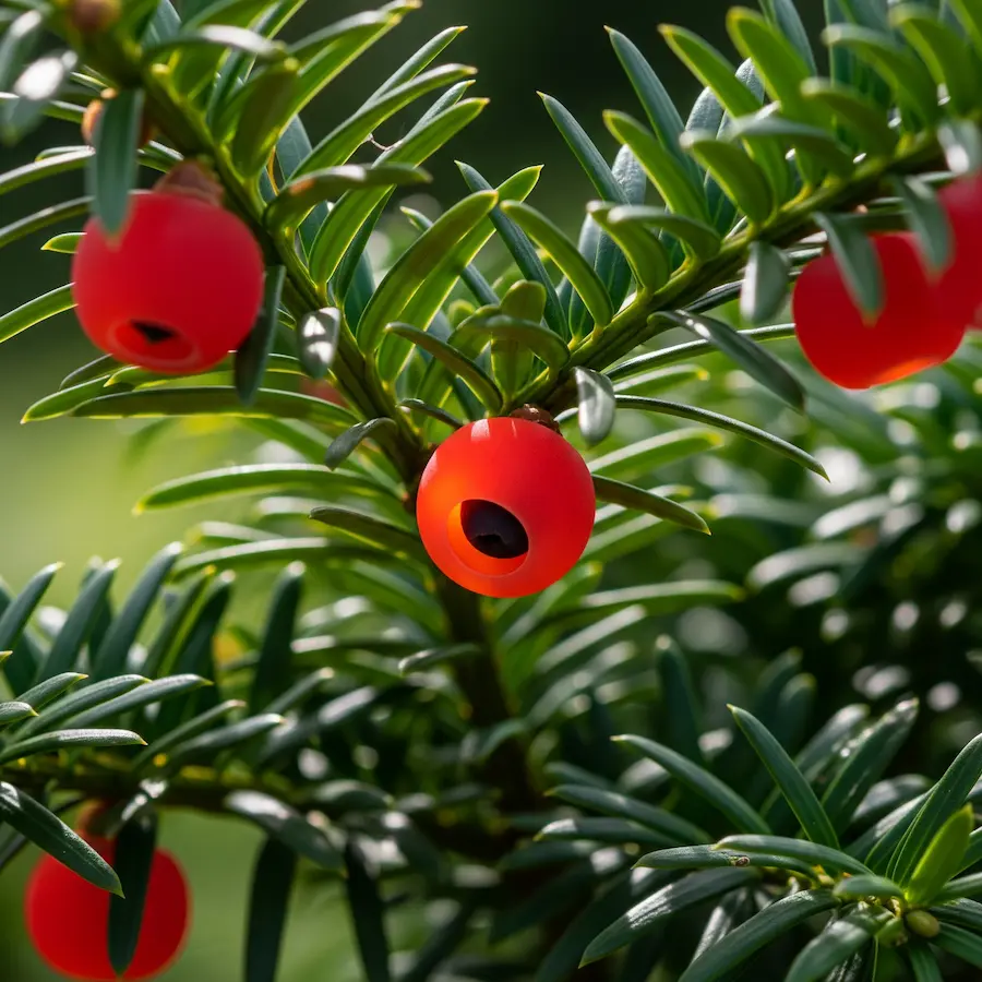Tejo taxus baccata baya taxus media hicksi