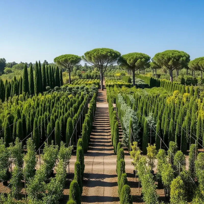 Vivero con grandes ejemplares Vivero con Ejemplares