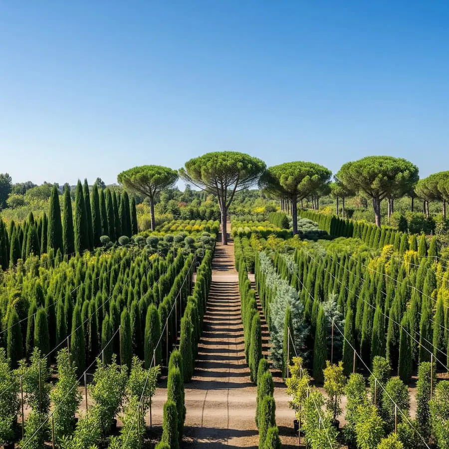 vivero de grandes ejemplares