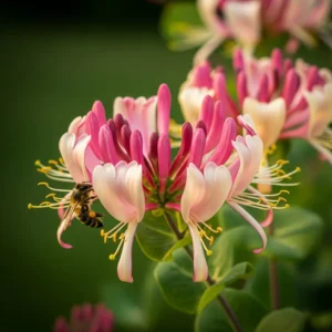 madreselva detalle de flor