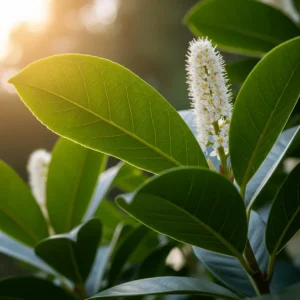 laurocerasus hoja y flor