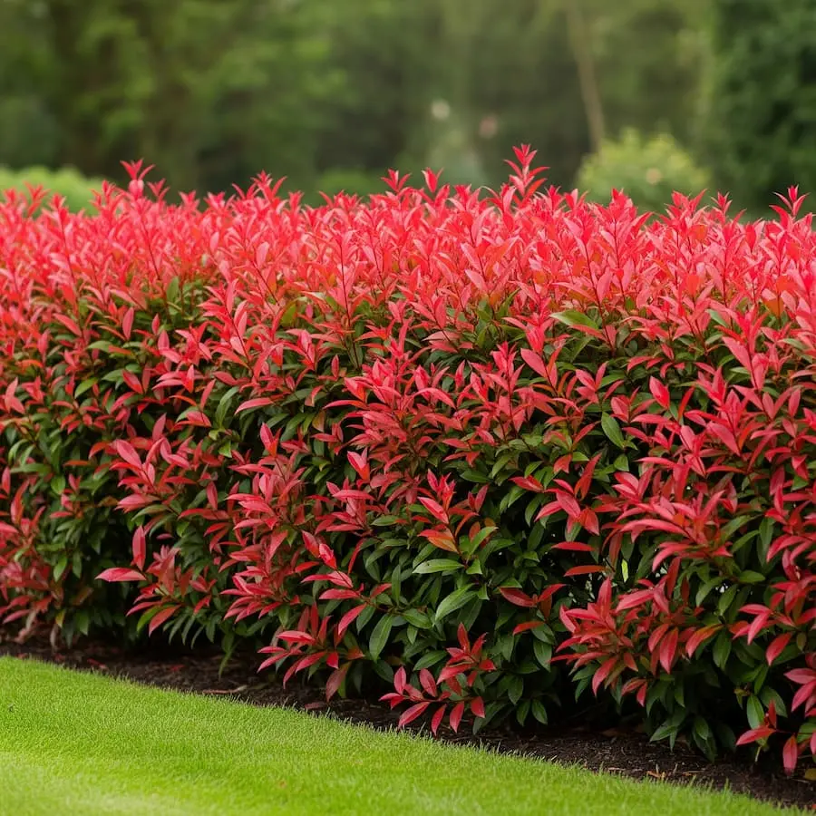 seto de photinia carre rouge