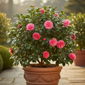 camelia japonica en maceta