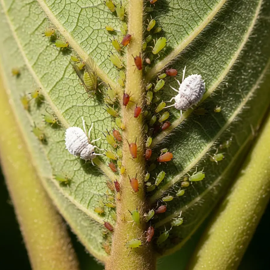 cochinilla en hoja de magnolio