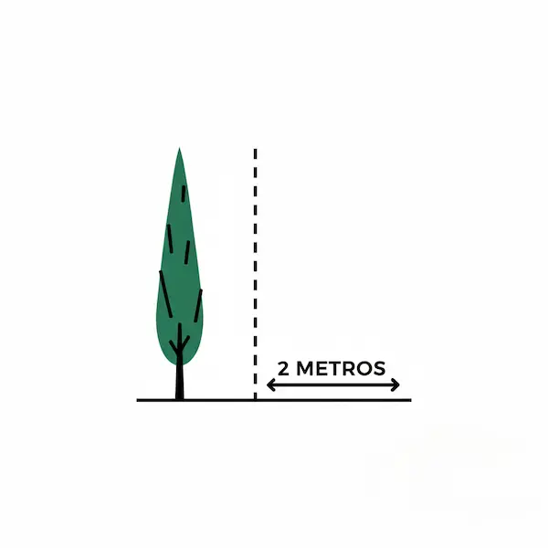 esquema altura de seto