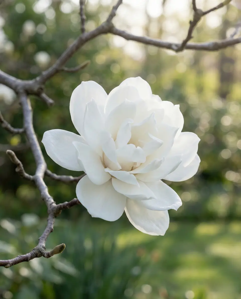 magnolia double diamond flor de blanco puro. Muy elegante