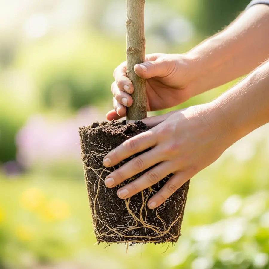 Consejos sobre plantación de árbol joven
