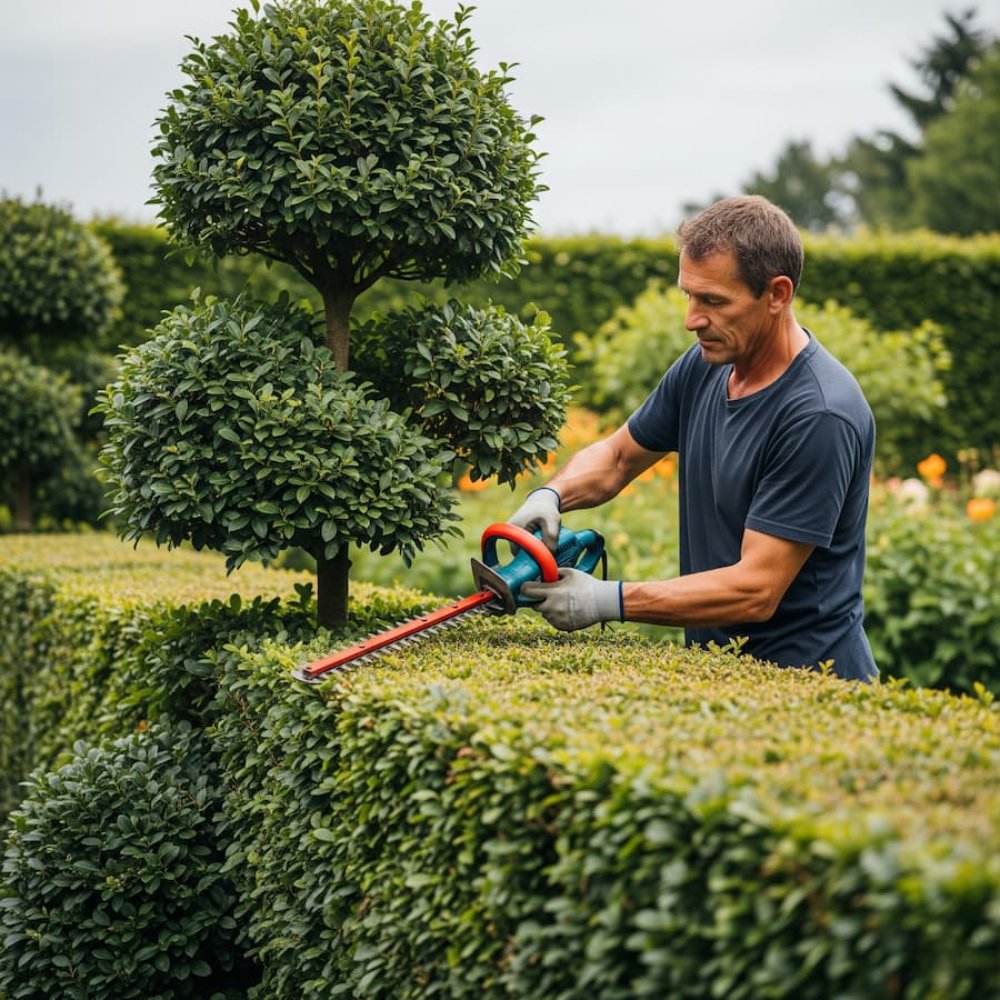 Mantenimiento perfecto de un seto