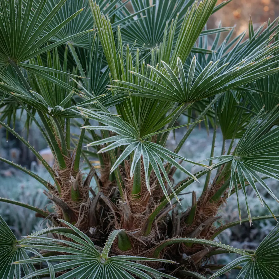 chamaerops humilis, palmito, una palmera de origen europeo muy resistente