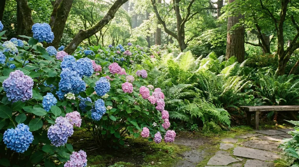 rincón de sombra con ácidas un lugar fresco y con color es posible en un rincón de sombra