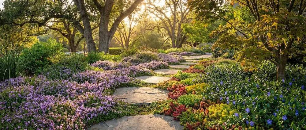 tapizantes y cubresuelos jardín romántico