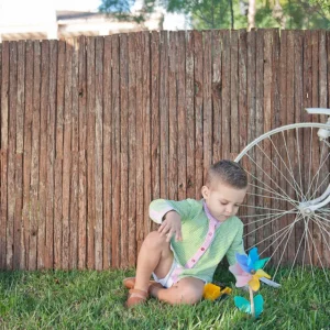 Cerramiento con corteza natural doble cara