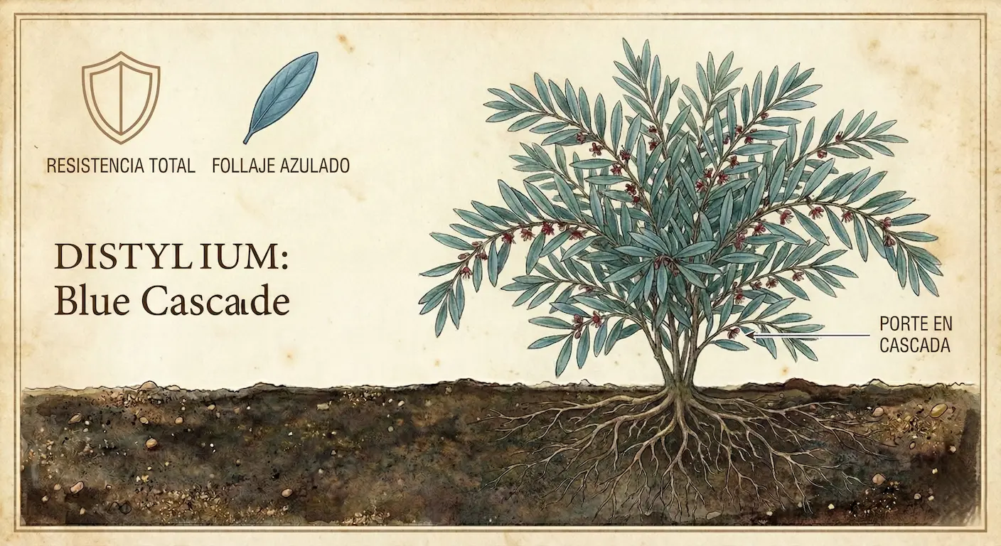 un arbusto que aguanta calor, frío, sequía e incluso suelos encharcados