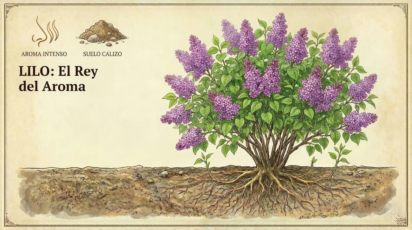 el lilo es la planta ideal para suelos calizos y con una floración espectacular en color y aroma