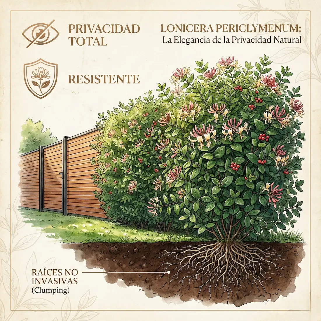 Madreselva frescor y aroma en las noches de verano