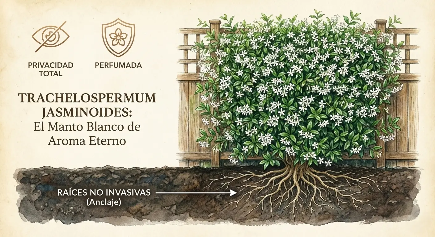 Un manto blanco de aroma eterno en primavera y verano