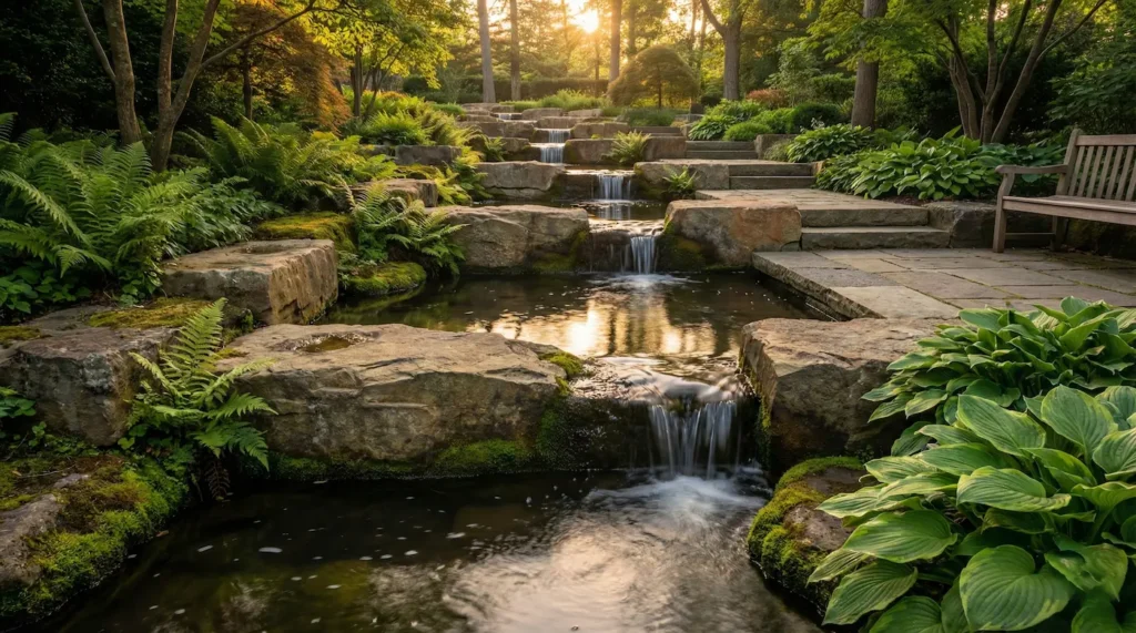 integración de cauce de arroyo